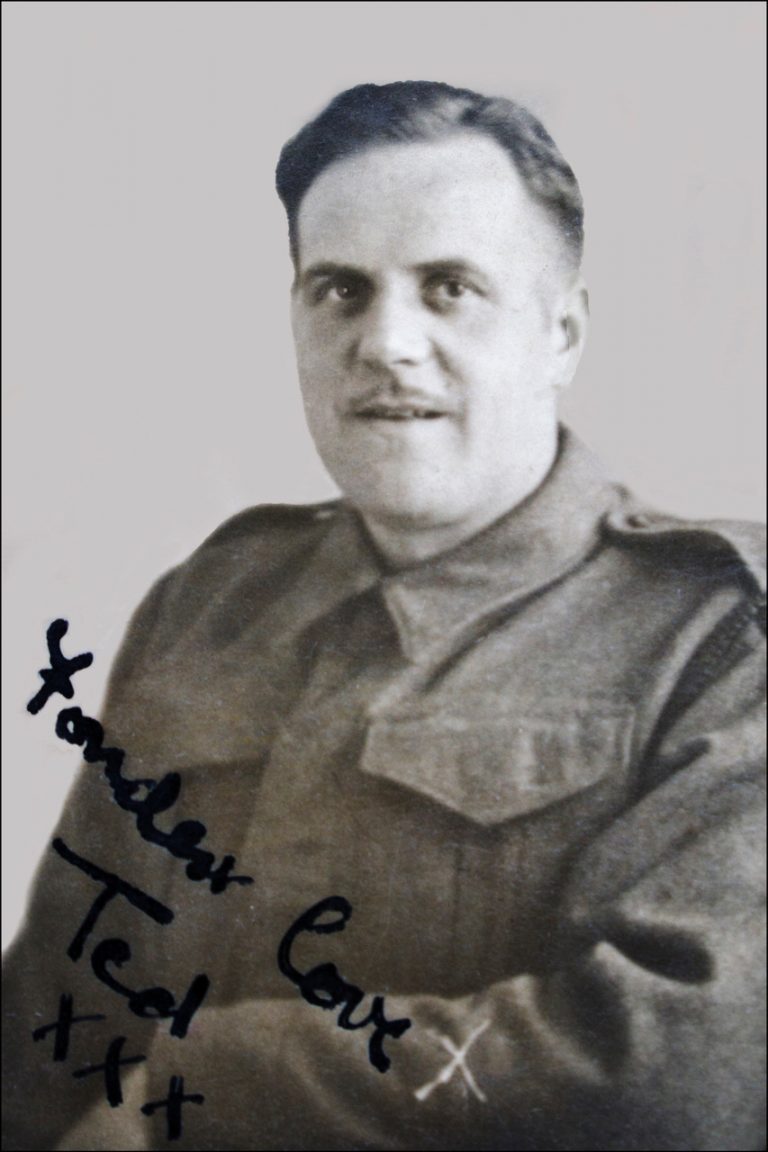Picture of Edward in uniform signed Fondest Love, Ted.