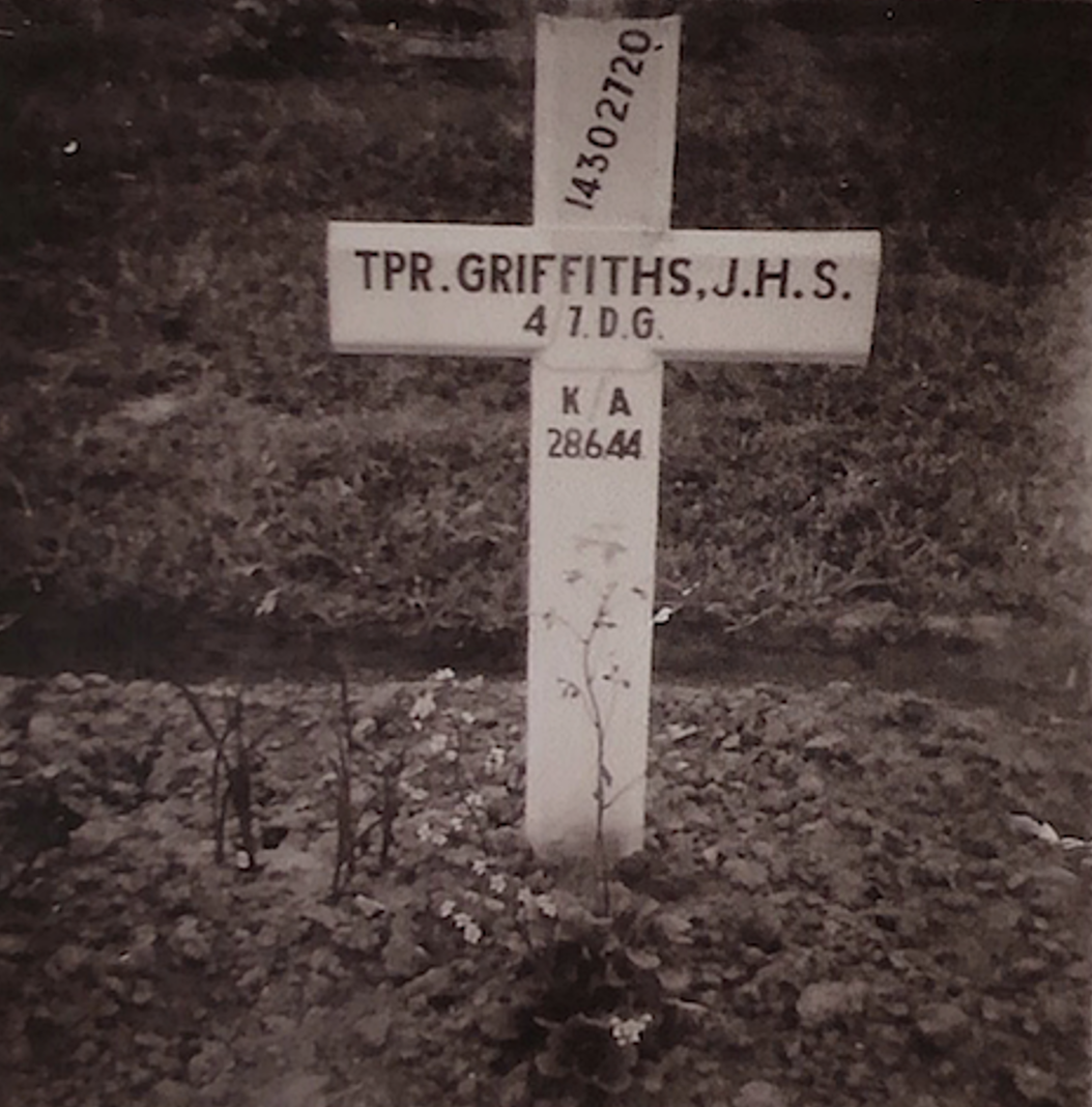 Archive image of John's grave